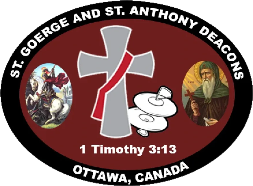 St. George and St. Anthony Deacons crest — 1 Timothy 3:13, Ottawa, Canada